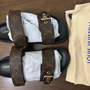 Louis Vuitton Monogram Brown Sandals ( Replicas)